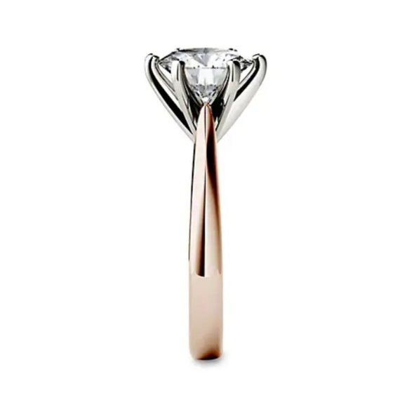 GORGEOUS 14k Rose Gold 1.90CT T.W. Solitaire Ring - Picture 5 of 14